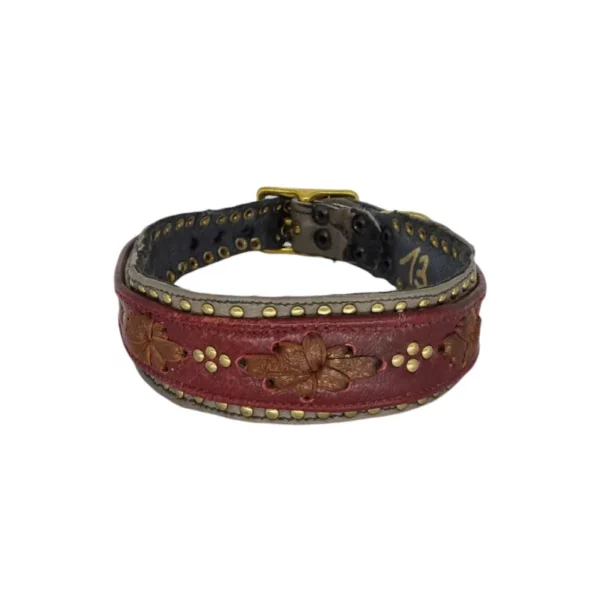 Lederhalsband lore -handgefertigtes Unikat -bellerei
