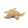 Nachhaltiges Hundespielzeug Schildkröte aus Wildleder