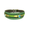 bellerei Hundehalsband aus Leder und Nieten. Unikat