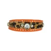 bellerei Hundehalsband aus Leder und Nieten. Unikat