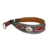 bellerei Halsband Unikat aus Leder und Nieten mit Zugstopp