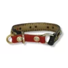 Handgefertigte Lederhalsband mit Nieten und Bling. bellerei-Unikat.