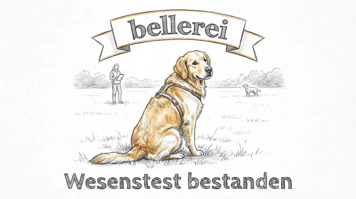 Golden Retriever hat Wesenstest bestanden, widerlegt Aggressionsmythen.
