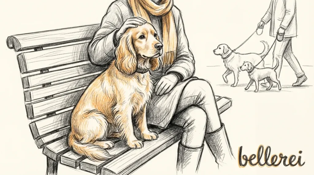 Impulskontrolle Hund: Entspannter Vierbeiner auf Bank, Alltagstraining.