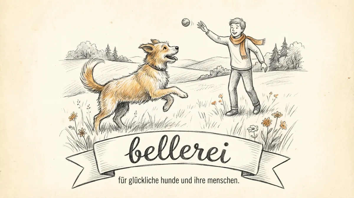 Lebensfroher Hund im Spiel – Zeichen für gute Hundeernährung und Herzgesundheit.