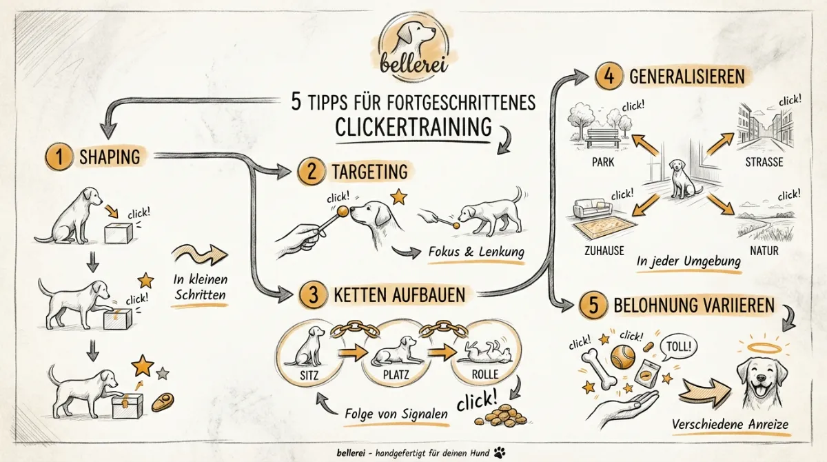 Fortgeschrittenes Clickertraining Hund: 5 Tipps, Tricks lernen, positive Verstärkung