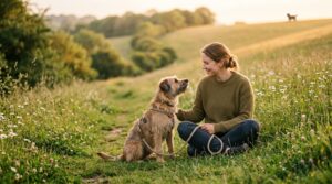 BAT Behavior Adjustment Training mit einem Angsthund - Hund und Halter in entspannter Trainingssituation