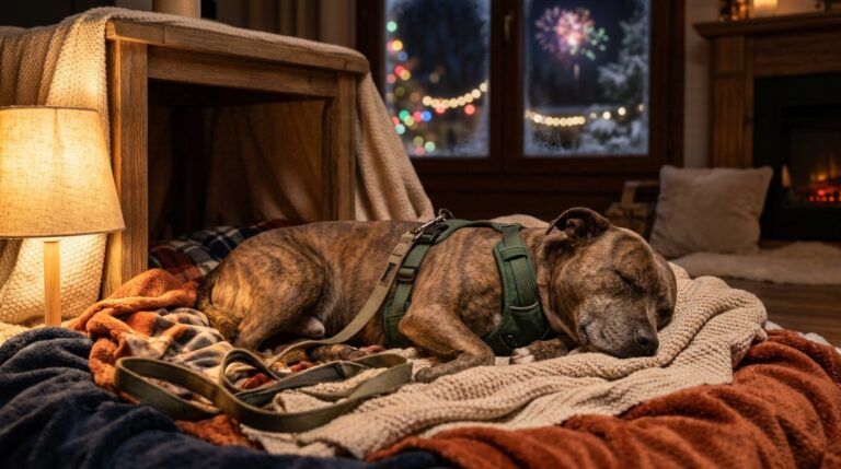 CBD Öl für Hunde an Silvester: Dosierung, Timing & Notfallplan für die Knallnacht